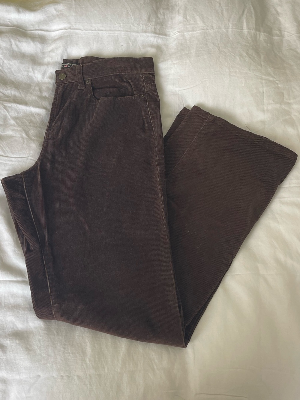 Polo Jeans Company Women's Brown Corduroy Boot Cut Pants Size 10